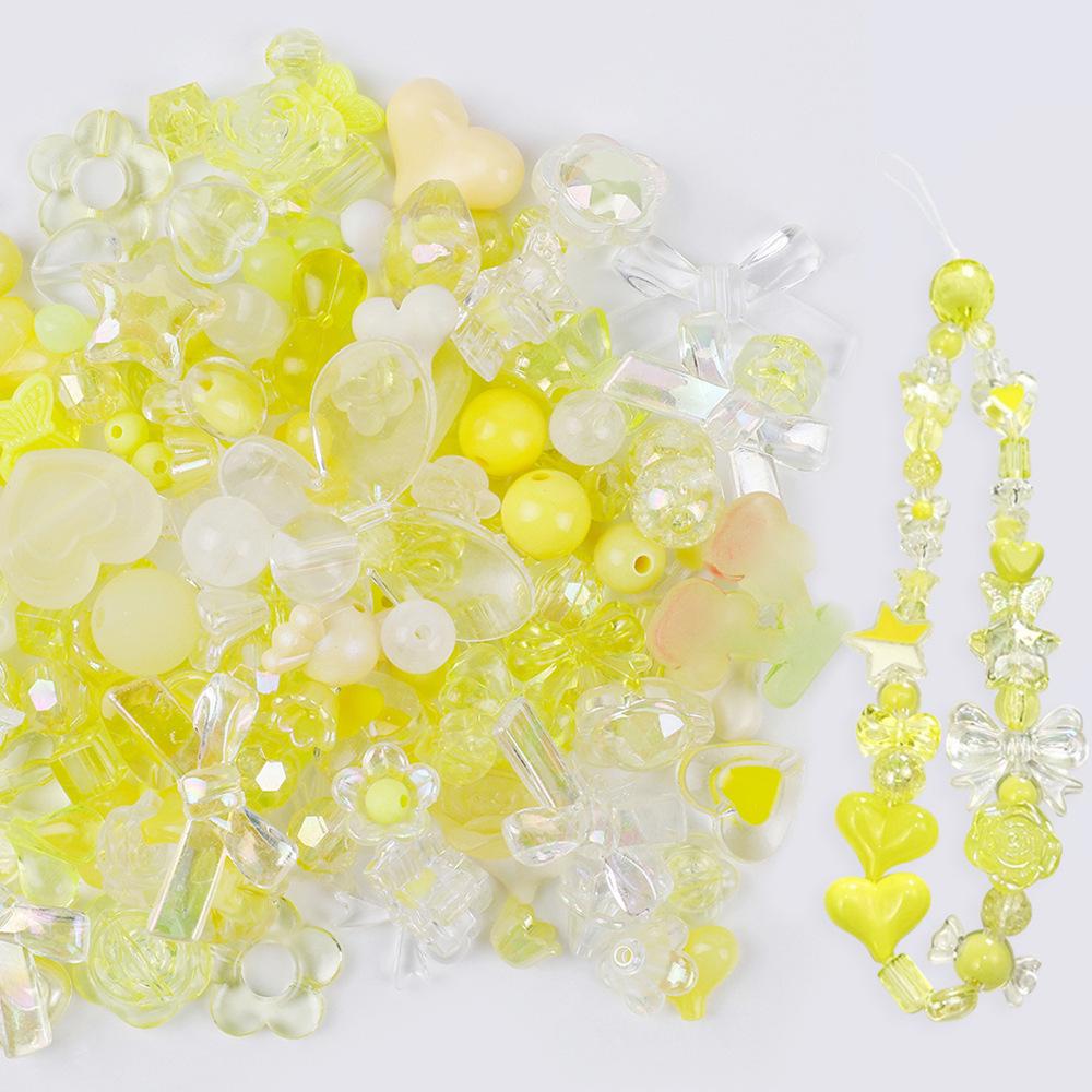 50g Assorted Acrylic Beads: DIY Jewelry & Phone Chain Hair Accessories Kit