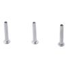 100Pcs M2 M2.5 M3 Half Semi-Tubular Rivets Pan Round Oval Semi-hollow Bolts Portable Socket Shank