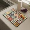 Quick Drying Dish Mat Printed Kitchen Tableware Coffee Draining Pad Dinnerware Cup Bottle Placemat Super Absorbent CoffeeMats