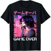 EYDE Японская Vaporwave Грустная Аниме Девушка Game Over Инди Эстетика Футболка