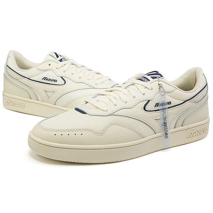 Mizuno Кеды Court Lite Essential Ткань Кожа Повседневные Нескользящие Прочные Легкие Низкие Кроссовки Унисекс Кроссовки Песочно-Синие D1GH221801