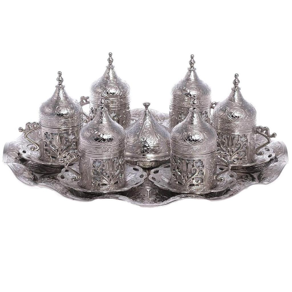 Набор чашек для кофе эспрессо из шести предметов, тарелка, крышка, традиционный набор чашек с мотивом тюльпана