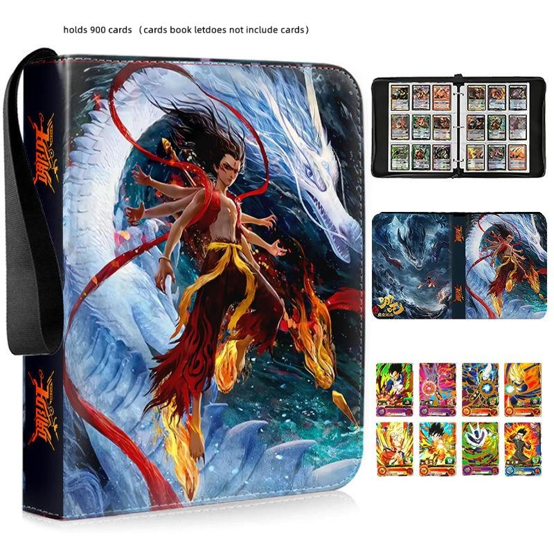 Ne Zha 2 Mo Tong Nao Hai Card Binder 9 Pocket Trading Card Anime Card Binder with 50 Inner Pages Zipper Holder Up To 900 Cards