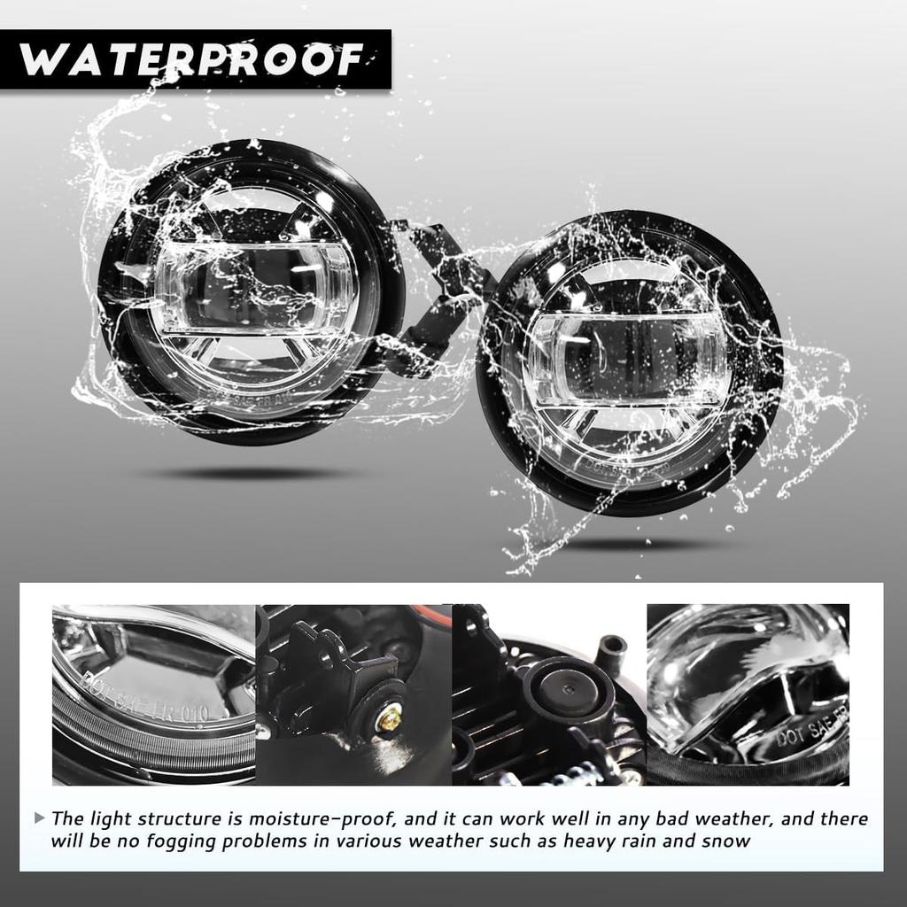 Пара светодиодных хромированных противотуманных фар на замену с лампами Подходят для 2000-2015 Freightliner Columbia Пассажирская и водительская сторона Передняя противотуманная фара Подходит для