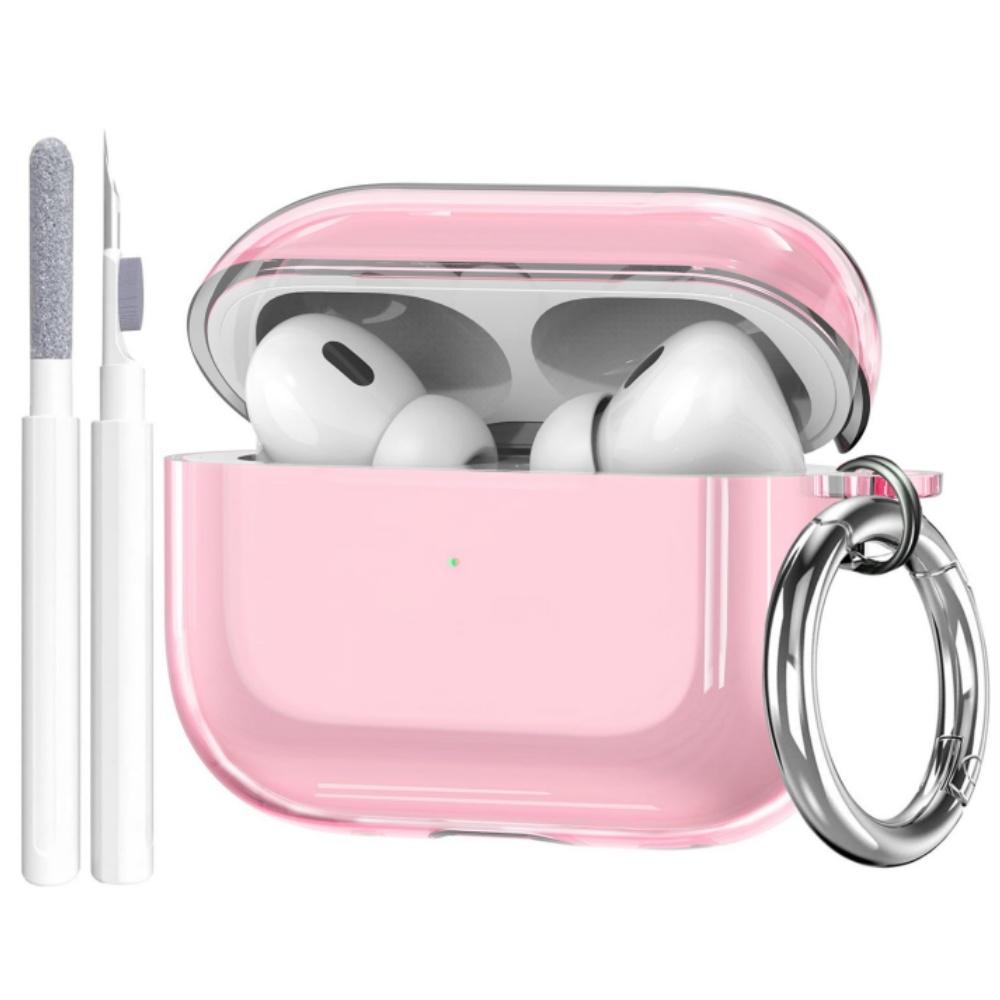 Новый прозрачный чехол для AirPods Pro 3, противоударный защитный чехол с брелоком и чистящей ручкой, чехол-накладка для AirPods Pro 3-го поколения