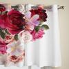 Красивые розы и цветы гиацинта, оконные шторы для гостиной, роскошный декор для спальни, занавески, кухонные оконные занавески