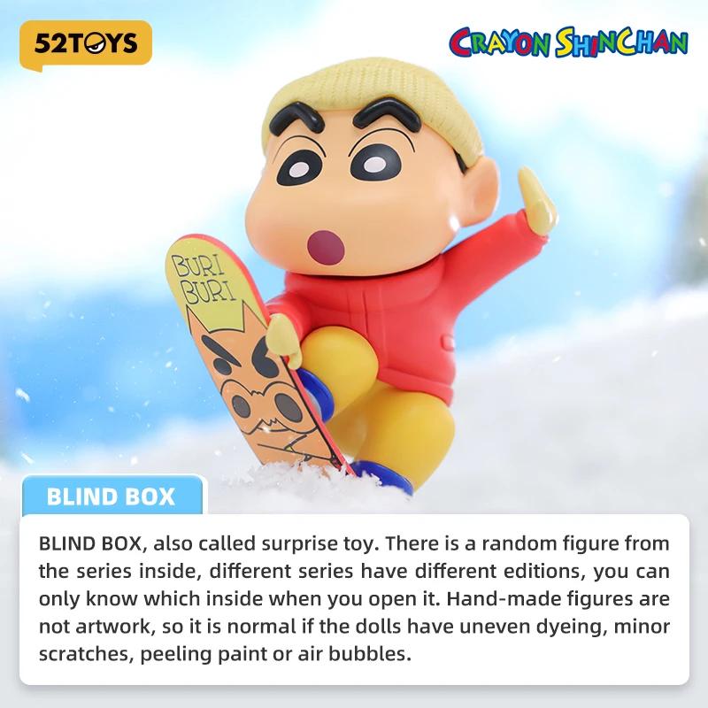 52TOYS Blind Box Crayon Shinchan Dailylife Series Mystery Anime Action Figure Anime Toy Desktop Decoration Festival Gifts