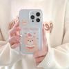 Zhitai Cartoon Bear Card Holder Case for iPhone Models 78Plus, 14, 16 Pro Max, XR, and iPhone 15.