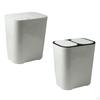 Dry and Wet Separation Kitchen Trash Can Rectangular 12 Liter/3 Gallon Capacity Bathroom Wastebasket