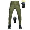 Men's Motorcycle Biker Jeans: Multi-Pocket Cargo, Four-Season Stretch, Zipper, Off-Road Fall Protection Retro Riding Pants