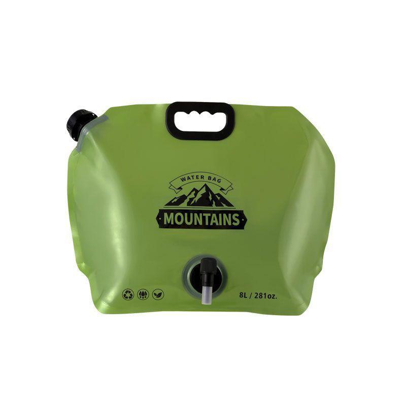 8L Outdoor Portable Folding Water Storage Bag for Camping and Hiking - Soft, Thickened, Large Capacity