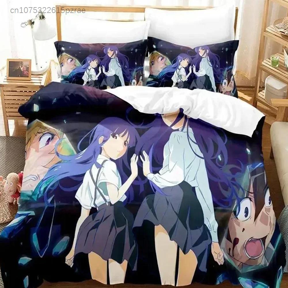 3D Печать Аниме Higurashi When They Cry Комплект Постельного Белья Односпальный Полуторный Полный Евро Кинг Размер Комплект Постельного Белья Для Взрослых Детей Спальни Комплекты Пододеяльников