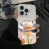 Премиальный черно-золотой чехол с рисунком розы для iPhone 17 16 15 14 13 12 11 Серии Pro Max Plus Двухслойная защита