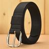 Men Women Metal Buckles Outdoor Sports Casual Braided  Belt Waistband Fabric Canvas Belts