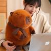 Adorable Capybara Plush Toy For Home Decoration And Cozy Pillow Gifts In White And Brown