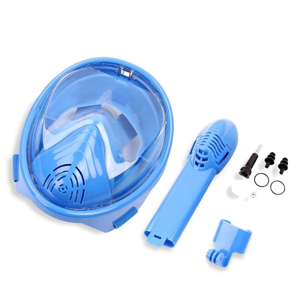 Детское плавательное оборудование, очки для плавания с маской и трубкой, полнолицевая маска для дайвинга, маски для плавания и снорклинга для детей от 4 до 11 лет