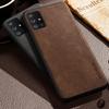 Phone Case: Luxury Case for Samsung Galaxy A71 A51 A11 5G Retro Fashion Natural Texture Solid Color Anti-fingerprints Synthetic Leather Precise