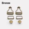 2Sets Hook Accessories Suspender Buttons Metal Brace Clip For Jeans Buckle Replacement Pants Gourd