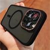 Роскошный Матовый Бампер Магнитный Прозрачный Чехол Для iPhone 16 15 14 13 12 Pro Max Для Magsafe Беспроводной Зарядки Полная Защита Линз Крышка