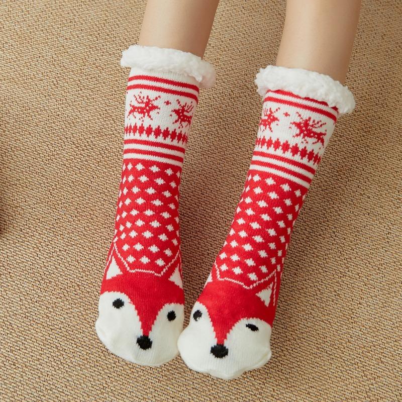 Women Winter Warm Soft Indoor Socks Cozy Plus Pile Carpet Sleeping Sock