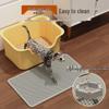 Dual-Layer EVA Cat Litter Mat - Anti-Scatter, Washable, Large Size for Effective Sand Control