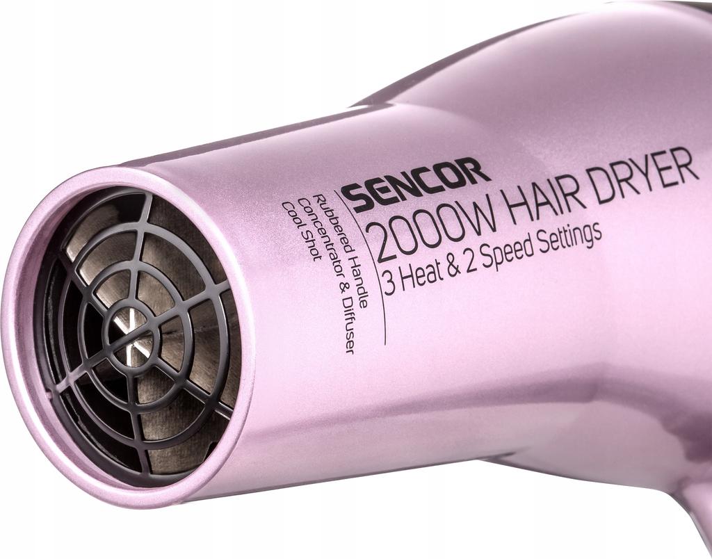 Sencor Shd 6700Vt Hair Dryer Black And Pink 2000W 1 Pc