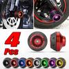 2/4Pcs Universal Motorcycle Wheel Protection Crash Pad Motorbike Crash Protectors Alloy Motocross Falling Front Fork Slider Cups