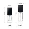 Transparent Split Bottle Glass Square Liquid Foundation Bottle Isolation Cream Packaging Bottle