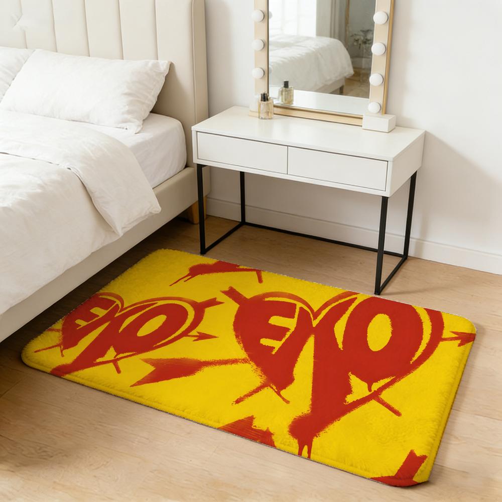 group E-EXO Floor Mat Flannel Door Mat Non-Slip Absorbent Washable Indoor Home Rug