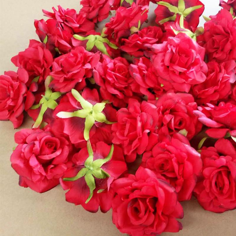 10 шт. искусственных цветов Real Touch, головка 10 см, венок своими руками, подарочная коробка, шелковые цветы для свадебных украшений, украшения стола для детского душа