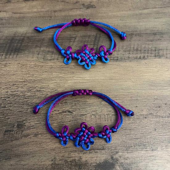 Браслет-узел Ретро плетеный браслет Ручной работы Браслет на удачу Мода