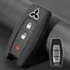 For Mitsubishi Outlander 2023 2022 3 Button Silicone Car Key Fob Cover Case Shell Keychain Remote Key Holder Auto Accessories