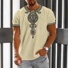African Clothes For Men Dashiki 3d Print T Shirts Traditional Wear Clothing Round Neck Casual Retro Streetwear Vintage Ethnic Style Tops