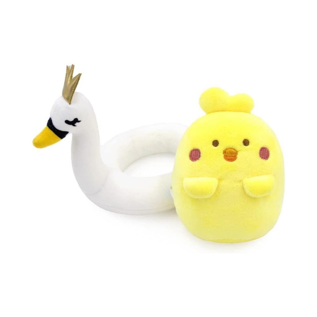 IRISRAIN ANIROLLZ Plush Toy, Small, Float Series, Swan Chicky, 18x15x12cm (ANI-CK-PB3)