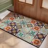 Vintage Kitchen Long Floor Rug Non-Slip Bathroom Door Carpet Living Room Balcony Entrance Mats Absorbent Mat Tapis De Cuisine