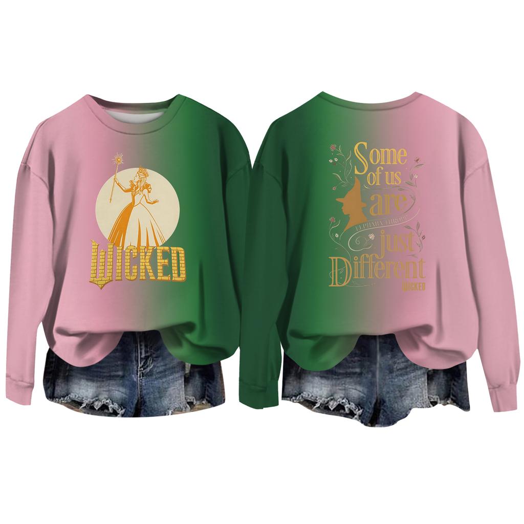 Women's Casual Round Neck Long Sleeve Valentine's Day Printed Pullover Top