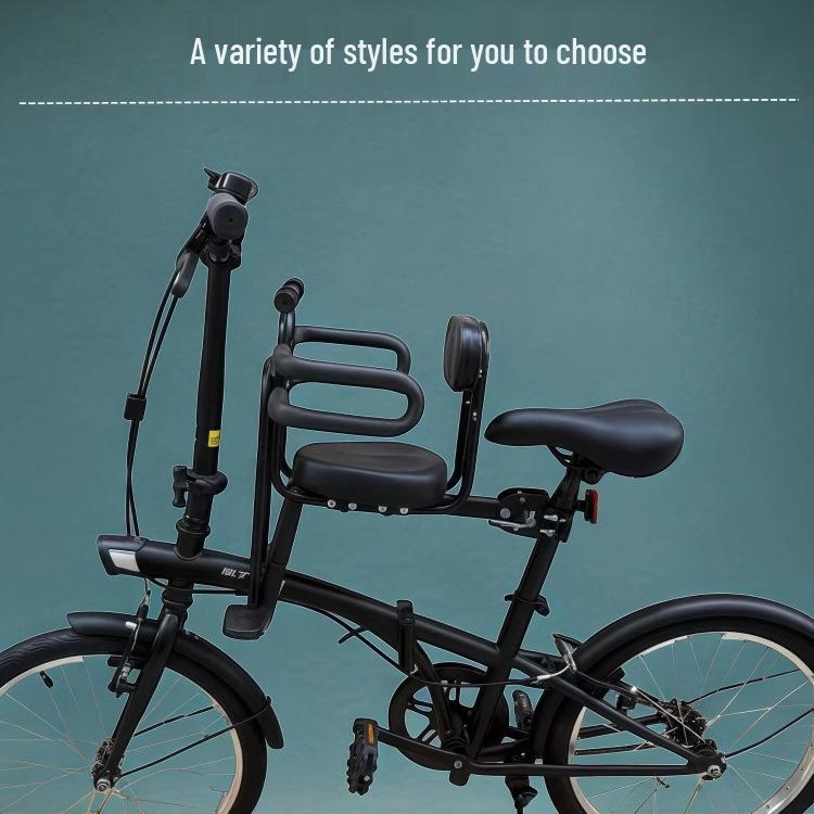 Quick Release Folding Bike Child Seat with Guardrail