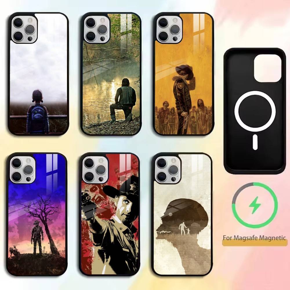 The Walking Dead Phone Case For iPhone17,16,15,14,13,12,11 Plus,Pro Magnetic For Magsafe Wireless Charging