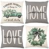 Spring Series Pillow Covers Polyester Printed Nordic Home Decor Cushion Covers Living Room Sofa Cushion Covers