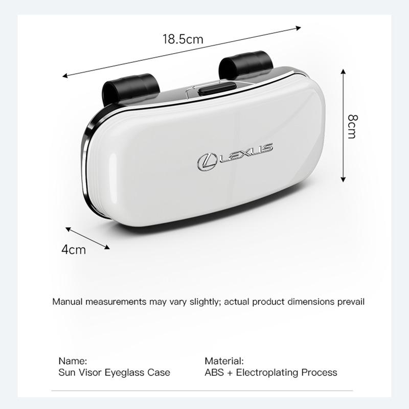 csrjuk1 Car Glasses Case Protective Sunglasses Storage Box For Lexus F-SPORT ES RX NX LS UX LM LX GX LC RZ IS CT GS RC HS SC TX LBX