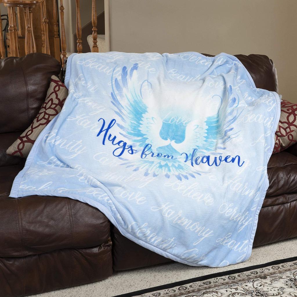 Angel Print Blanket Soft Comfortable Flannel Blanket Sheets Sofa Nap Blanket