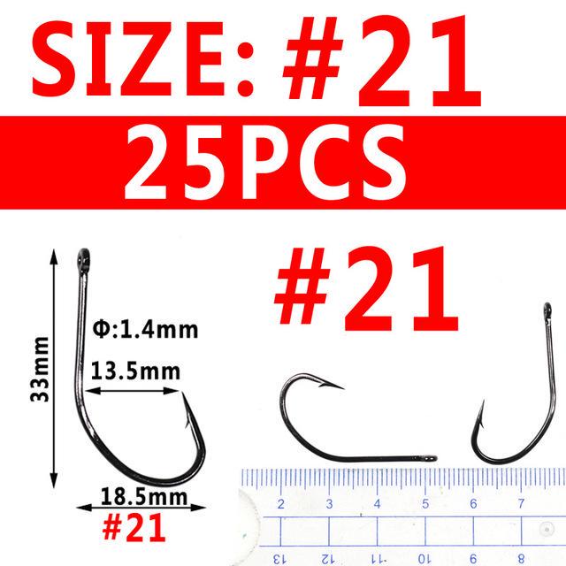 Стальные крючки для рыбалки, 50 шт
