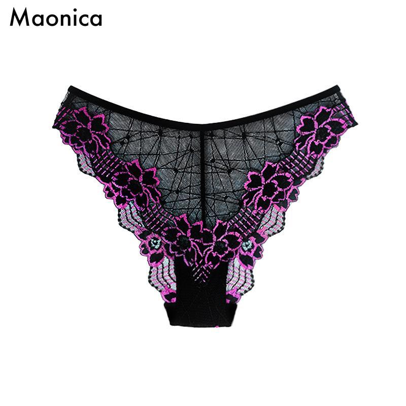 Европейский размер Женские радужные кружевные трусики Женские разноцветные ластовица из чистого хлопка Летние женские трусы Со средней посадкой Цвет леденца Нижнее белье