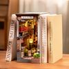 Robotime Наборы для книжной полки Sakura Wine Alley с пылезащитным чехлом DIY Миниатюрный кукольный домик 3D деревянная головоломка Закладка Полка для книг Подарок
