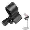 HAUUFENN Microphone Holder, 3/8-inch Compatible Shock Mount Clip Holder for Condenser Microphones, Tabletop Microphone Stand, Stand Microphone, Black