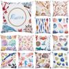 Ocean Starfish Shell Marine Life Print Pattern Cushion Cover Home Sofa Decoration Square Pillow Pillow Cover