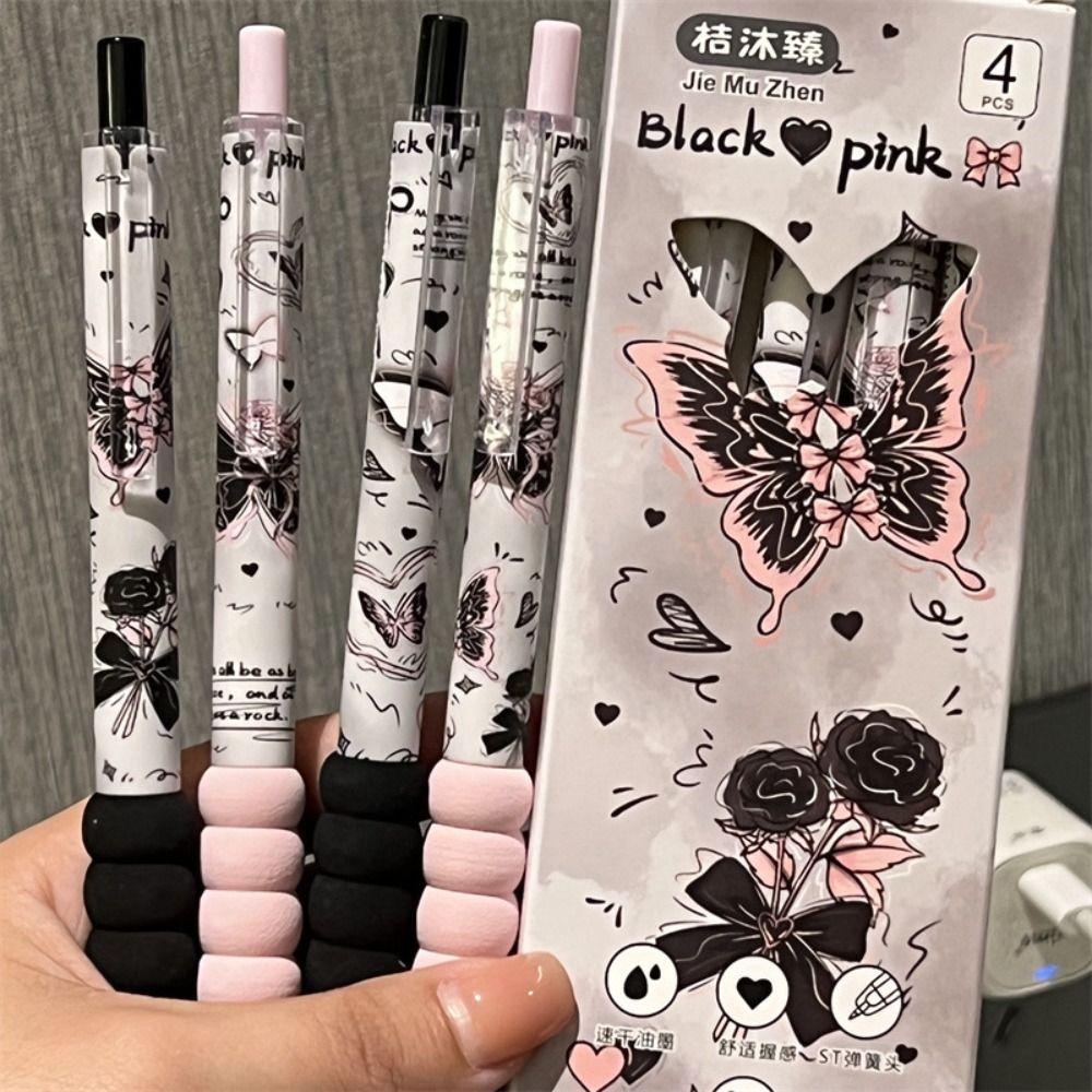 4 шт./компл. ST Tip нейтральная ручка мягкая ручка письменные принадлежности высокое качество ручка для подписи школа офис