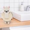 Держатель для туалетной бумаги Yousheng Alpaca, отдельно стоящий, напечатанный на 3D-принтере, белый альпака, держатель для рулона туалетной бумаги, мультяшный животный органайзер для туалетной бумаги для декора ванной комнаты, подарок