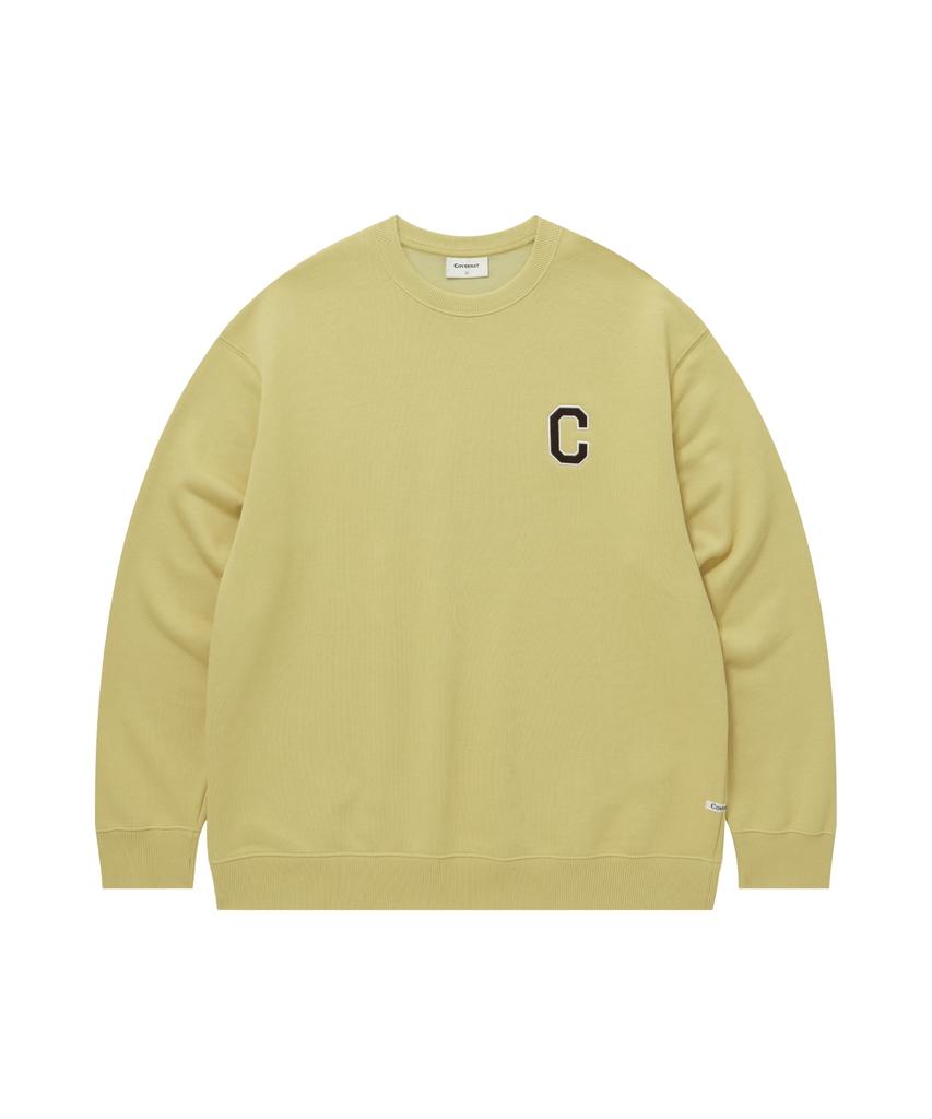 COVERNAT C Logo Sweatshirt Dusty Yellow