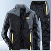 Men's Winter Warm Plus Size Suit Plus Size Suit Jacket + Waterproof Warm Pants 2 Piece Set